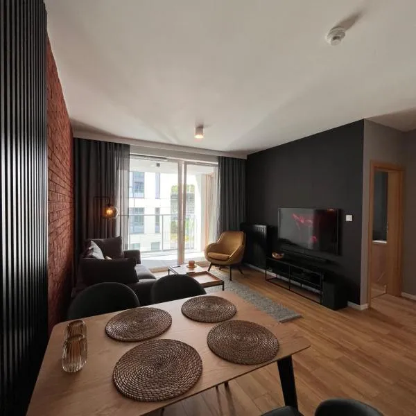 Apartamenty BRUNO i BIANCA w Symphony Modern Tower Gdynia 2 i 3 piętro，位于格丁尼亚的酒店