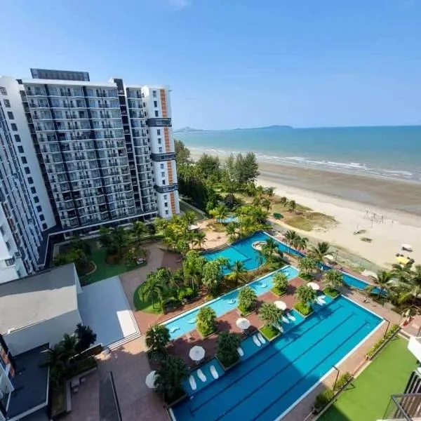 Timurbay Residence with Seaview 6pax 2Bedrooms Level 9 Kuantan，位于Kampung Sungai Karang的酒店