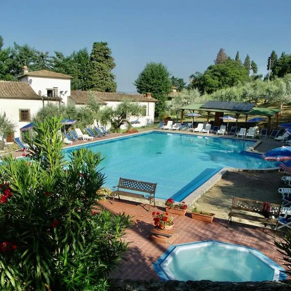 Villa Farmhouse with swimming pool in Chianti，位于吉拉斯纳的酒店