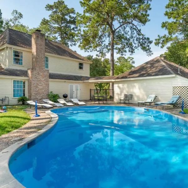 Pool Oasis Games Wifi Bbq Yard Sleep 16，位于休斯顿的酒店