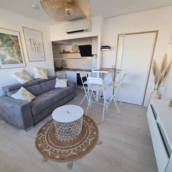 Appartement lumineux avec vue sur mer a 50 m de la plage et du centre，位于拉格朗德默特的酒店