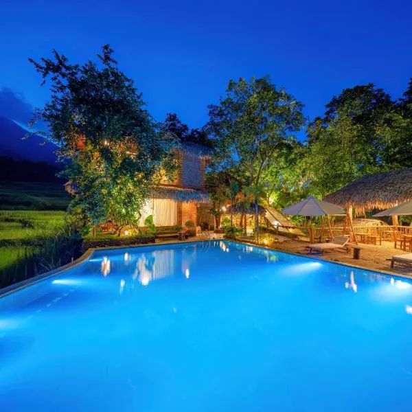 Puluong Luna Resort，位于Pu Luong的酒店