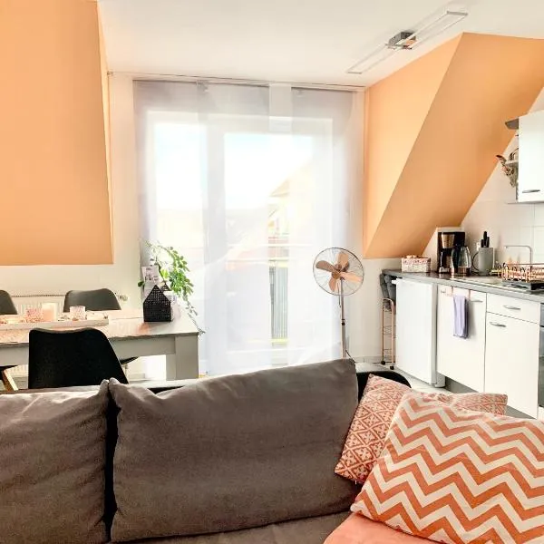 Cottbus-Apartments - Apricot Apartment I privat I Wifi I Küche I Balkon，位于科特布斯的酒店