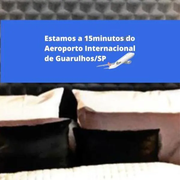 Pousada Casa dos Gattos - Próx ao Aeroporto Guarulhos，位于瓜鲁柳斯的酒店