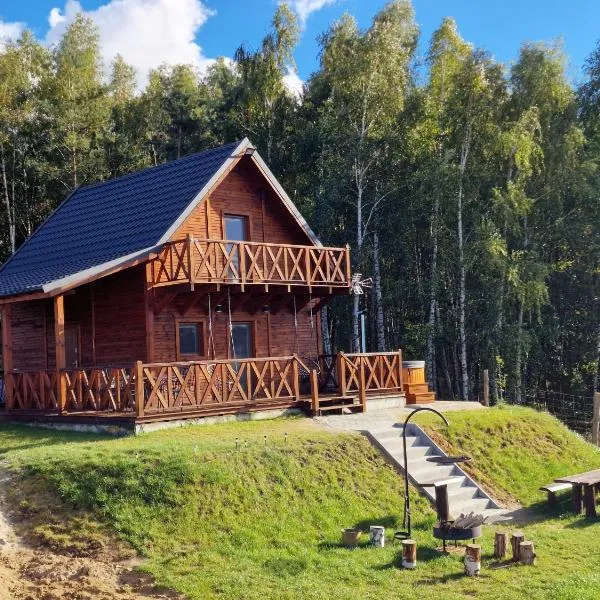 Domek Letniskowy, Dom Całoroczny Eryś 80m2. Przy Plaży. Wynajem. Odpoczynek，位于Książki的酒店