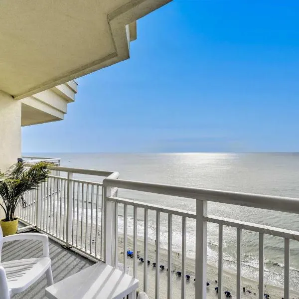 Luxury Oceanfront Condo in NMB with Resort Amenities，位于默特尔比奇的酒店
