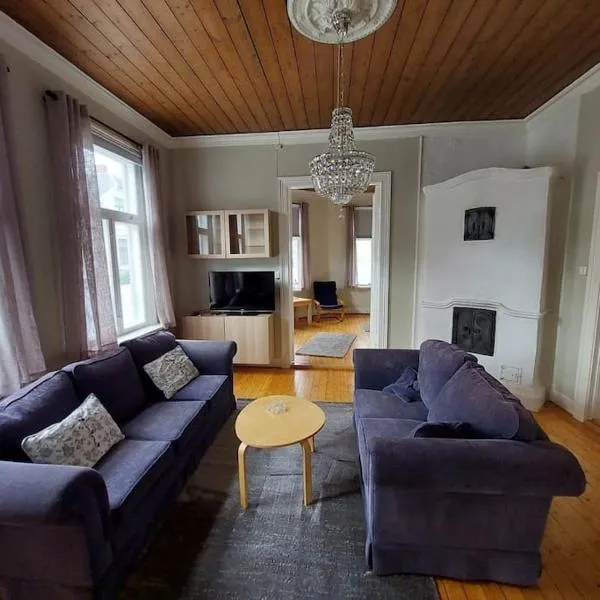 Large, quiet and centrally located apartment，位于Spjær的酒店