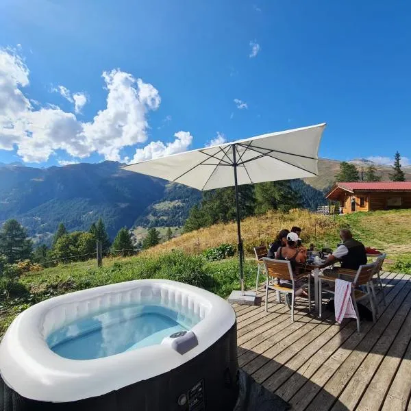 Chalet Biene - Swiss Alp Chalet with Sauna and Jacuzzi，位于安德马特的酒店