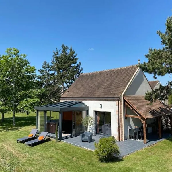 Maison au cœur des étangs de Sologne avec SPA , Domaine de Sainte-Marie，位于埃尔顿的酒店