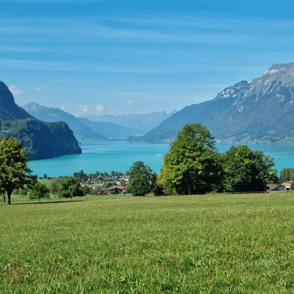 Gemütliche Ferienwohnung zwischen See und Bergen，位于布里恩茨的酒店