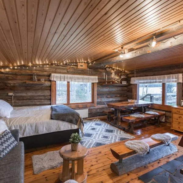 Lapland Northern Lights Cabin - Wooden Sauna，位于Oikarainen的酒店
