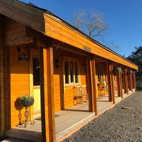 APPLE Cabin - Little Log Cabin in Wales，位于蒙哥马利的酒店