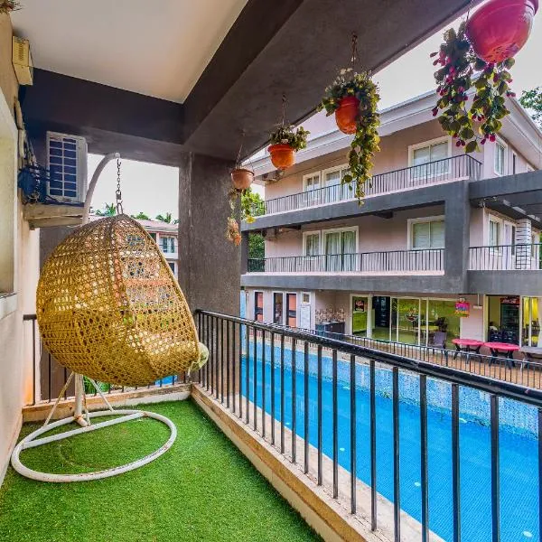 4bhk Stunning Apartment with Pool 2bhkX2，位于果阿旧城的酒店