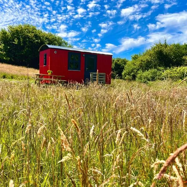 Shepherds Hut Glamping，位于Glanbannoo Upper的酒店