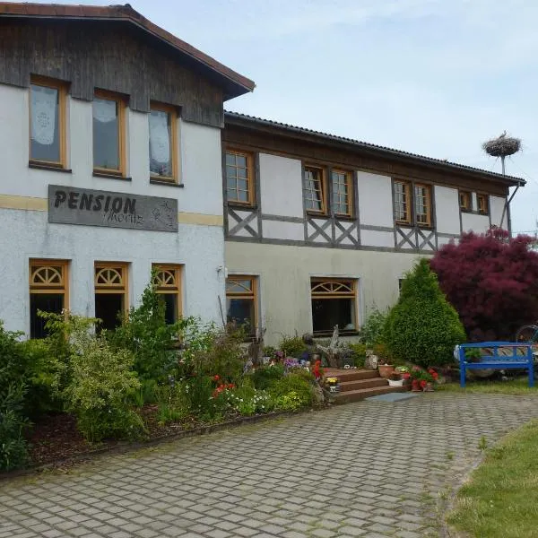 Pension Moritz und Hofladen unterm Storchennest -16303 Schwedt,Schwedter Allee1，位于安格尔明德的酒店