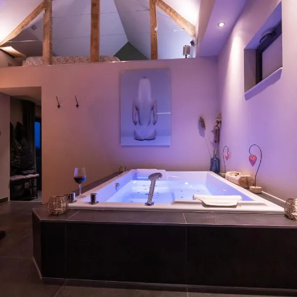 Le Cottage Suite avec Spa Privatif，位于Saint-Venant的酒店