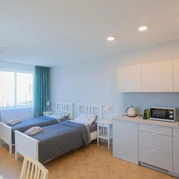 Apartamentai Baltas gandras，位于帕克鲁奥伊斯的酒店