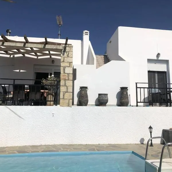 gemütliche Villa Mailin priv. Pool schöne Aussicht，位于Thrónos的酒店