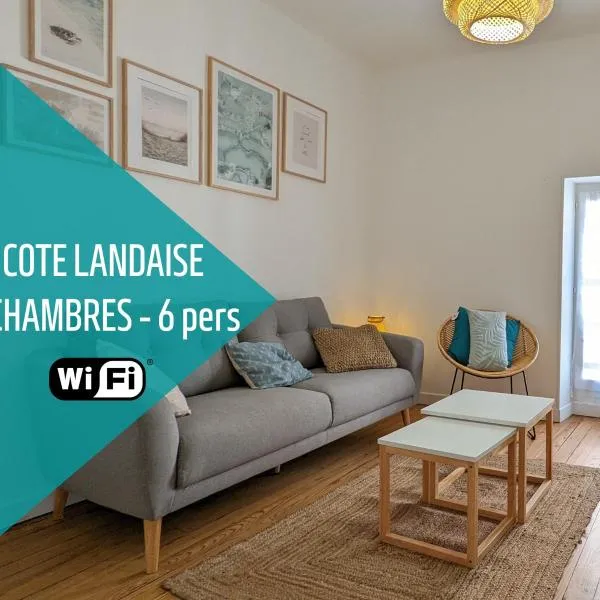 Le Cosy & Reposant, 3 étoiles, 6p, 7 min Océan & Plage,，位于马热斯克的酒店