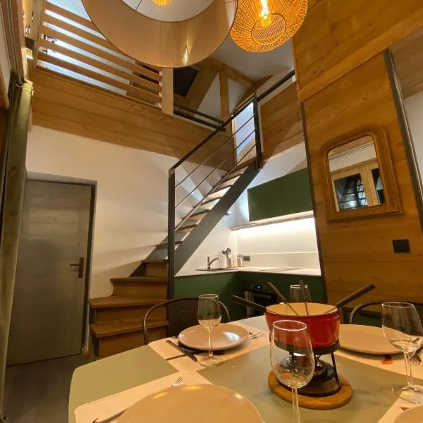 Genepi loft duplex 4 personnes，位于Arâches-la-Frasse的酒店