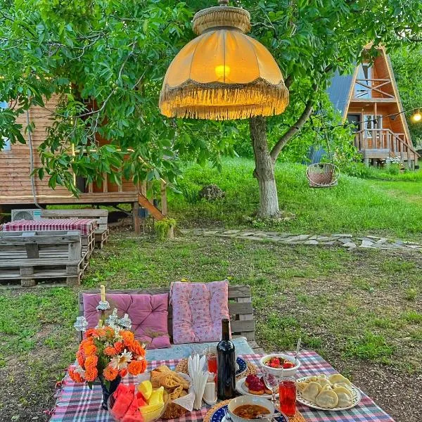 Teo's Cottages，位于Dedoplis Tskaro的酒店