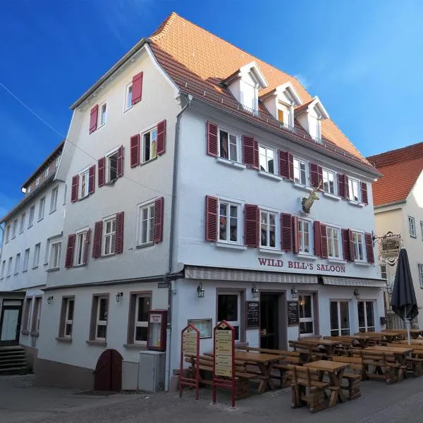 Hotel Goldener Hirsch Mosbach，位于Neckargerach的酒店
