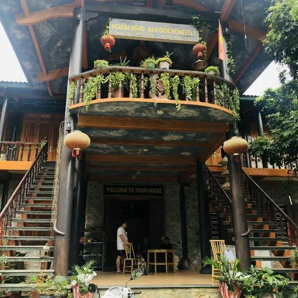 Khuổi Ky Eco Homestay，位于Lũng Niêo的酒店