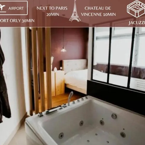 Sweet Love Room - Jacuzzi Privatif，位于蒙特勒伊的酒店
