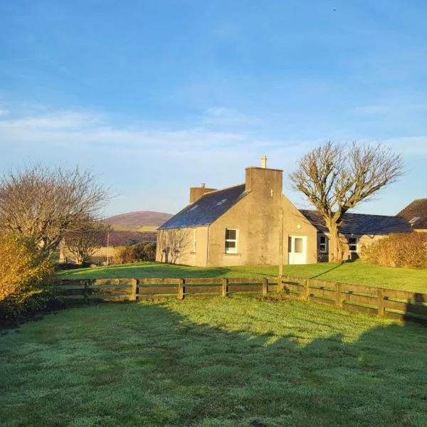 Kirbister Mill Farm Cottage，位于Finstown的酒店