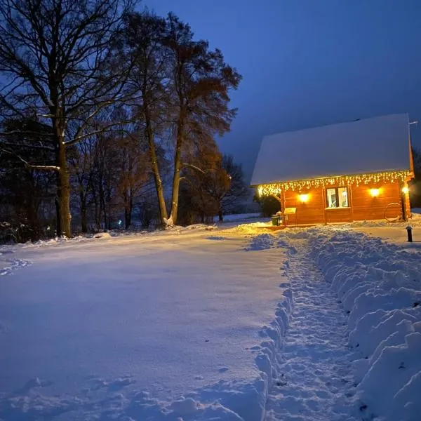 Poleskie zacisze, domek czapla na wyłączność, kominek, balia,sauna，位于Urszulin的酒店