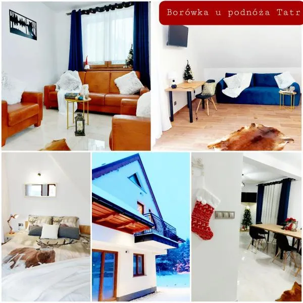 Borówka- u podnóża gór, 10 min od stoku, możliwość wynajęcia mobilnej bani，位于Dębno的酒店