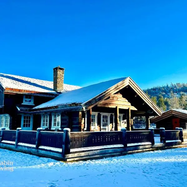 Luxury Cabin at Nesfjellet with sauna, bbq, close to ski & golf，位于Nes的酒店