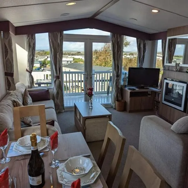 Caravan Littlesea Haven Weymouth Amazing Views，位于Puddletown的酒店