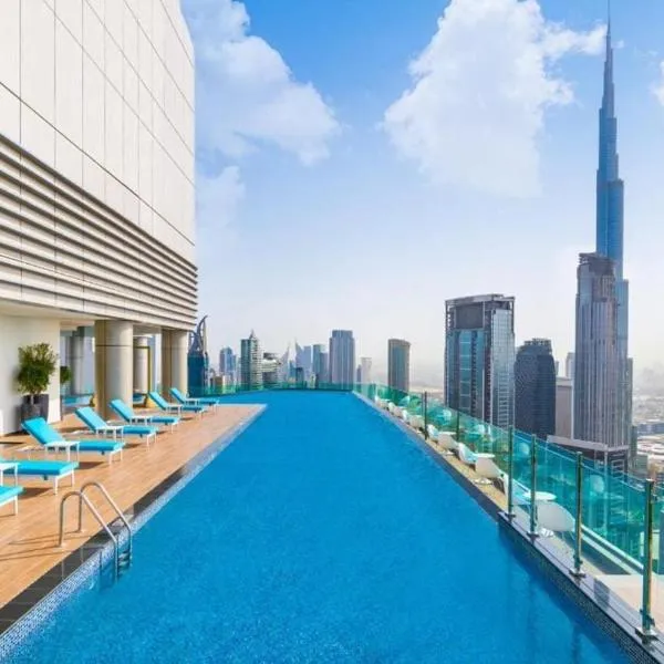 Paramount Hotel Midtown Flat with Burj Khalifa View，位于迪拜的酒店