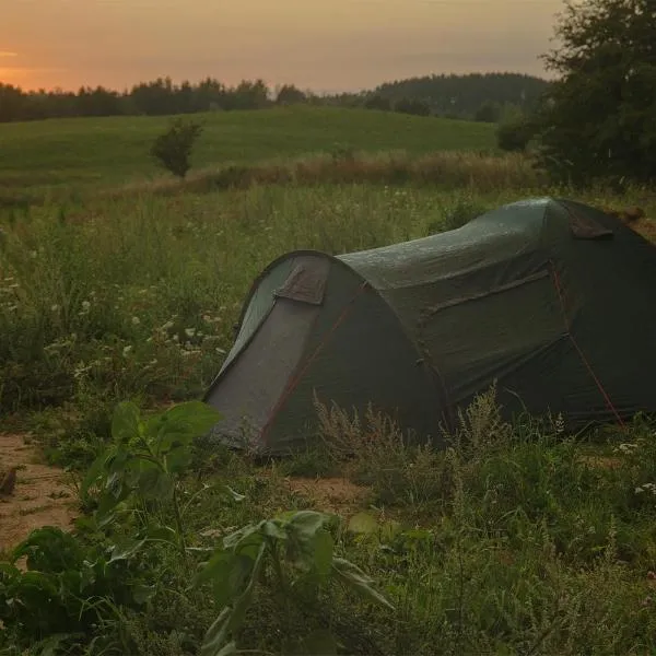 Rent a tent - Namiot w Praekologicznym gospodarstwie，位于Jeziorowskie的酒店