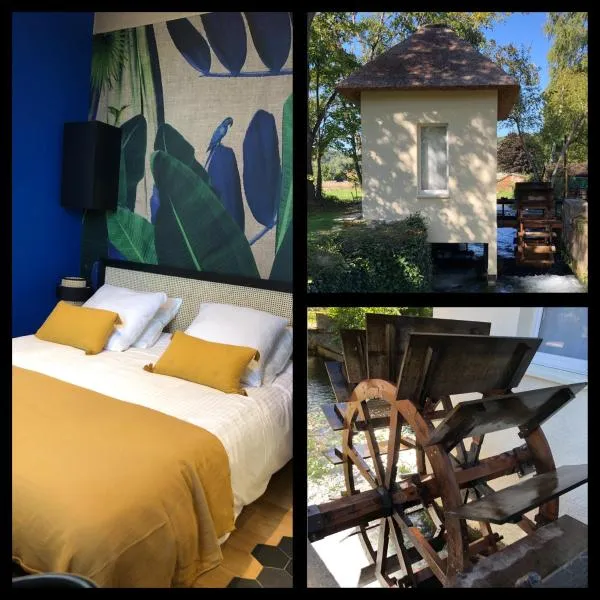 Moulin à Eau - Domaine de 3 Hectares - Borne électrique - Chiens acceptés，位于Hondouville的酒店