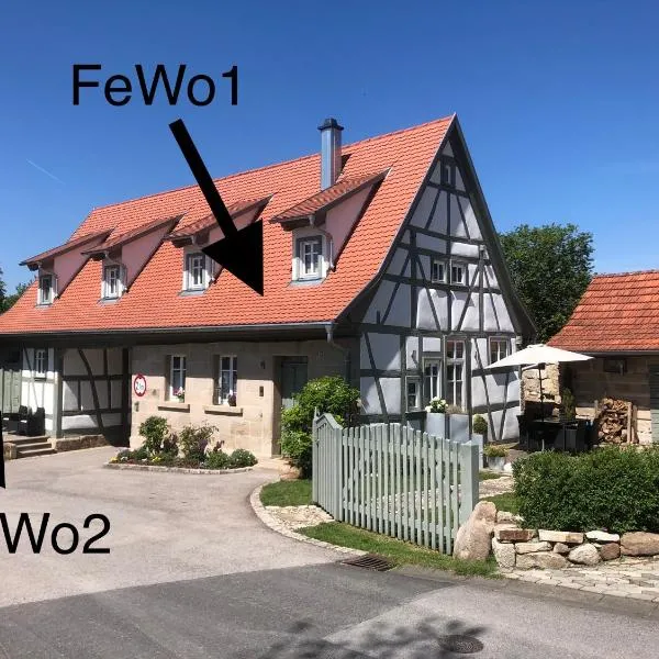 Ferienhaus Hassgautor，位于Aidhausen的酒店