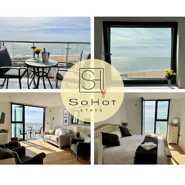 SoHot Stays Royal Sands Seaview Apt Free Parking Sleeps 4，位于拉姆斯盖特的酒店