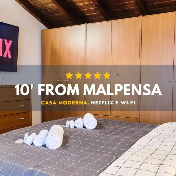 [10' from Malpensa] Casa Moderna, Netflix & WI-FI，位于卡索雷特塞皮翁的酒店