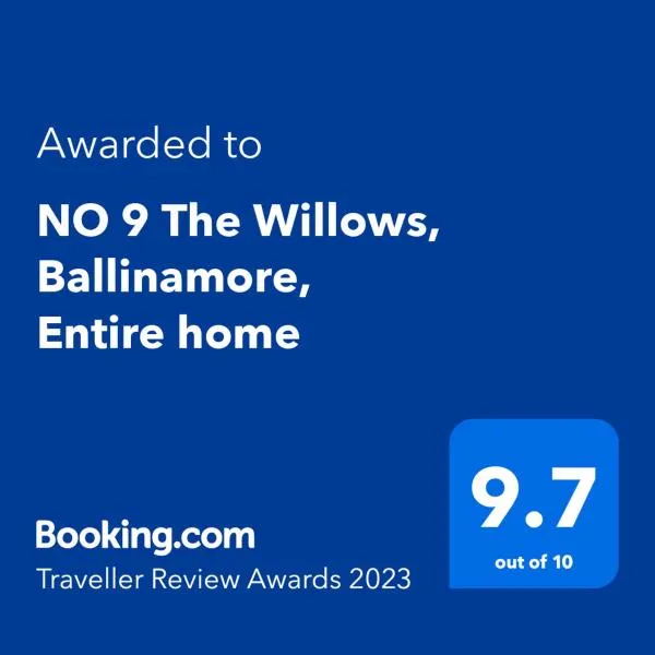 NO 9 The Willows, Ballinamore, Entire home，位于Fenagh的酒店