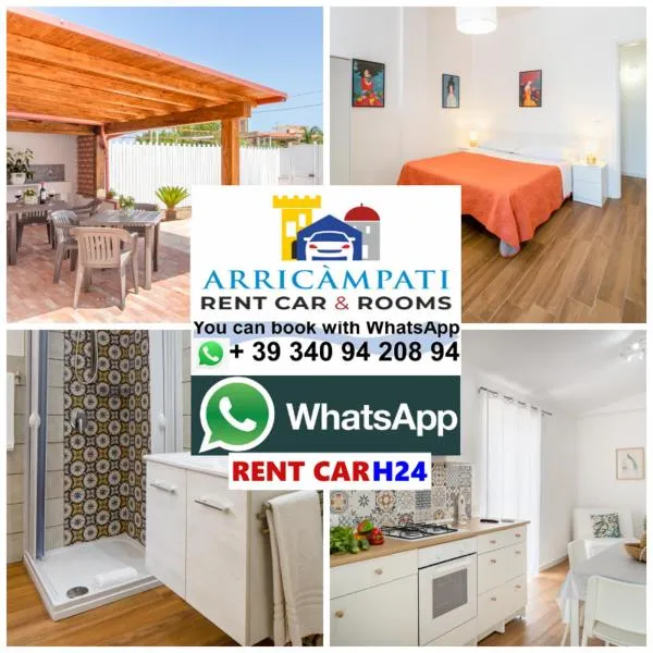 Arricàmpati Rooms in Villa & RENT CAR Airport，位于Montelepre的酒店