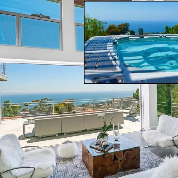 Malibu Glass House: Architectural w 180deg Views，位于马里布的酒店