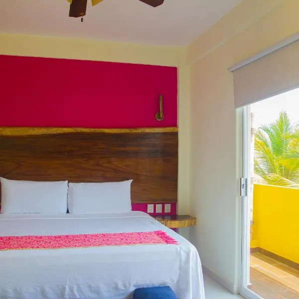 Hotel Happy Beach，位于El Coacoyul的酒店