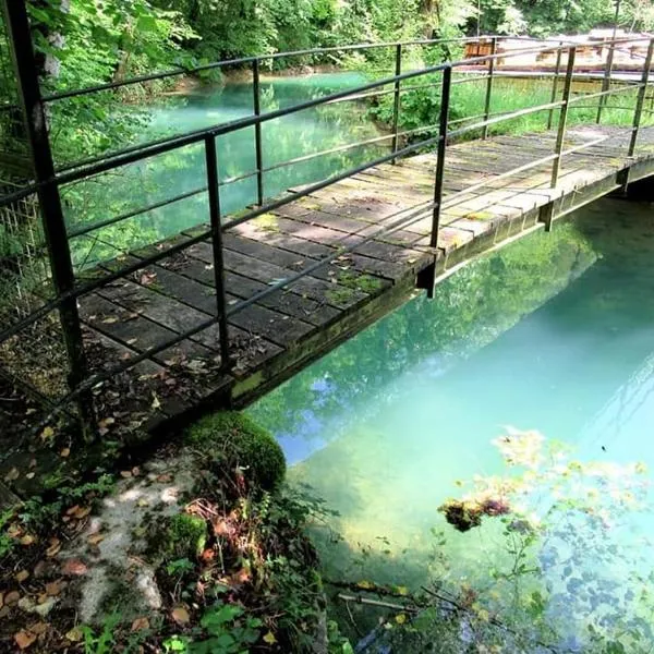 Chambre d'hôte de la Source Bleue，位于Vellerot-lès-Vercel的酒店