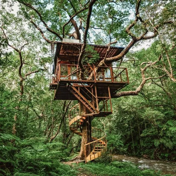 Treeful Treehouse Sustainable Resort，位于Higashi的酒店
