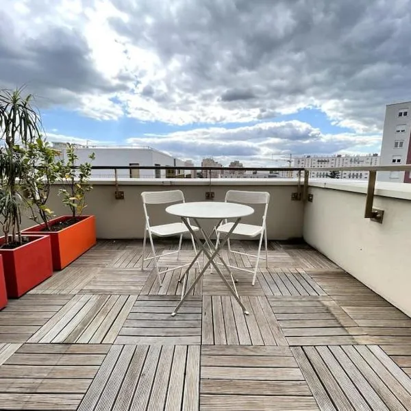 Superbe Appartement en Résidence T3,Options Clim et parking, lave-linge，位于巴纽的酒店