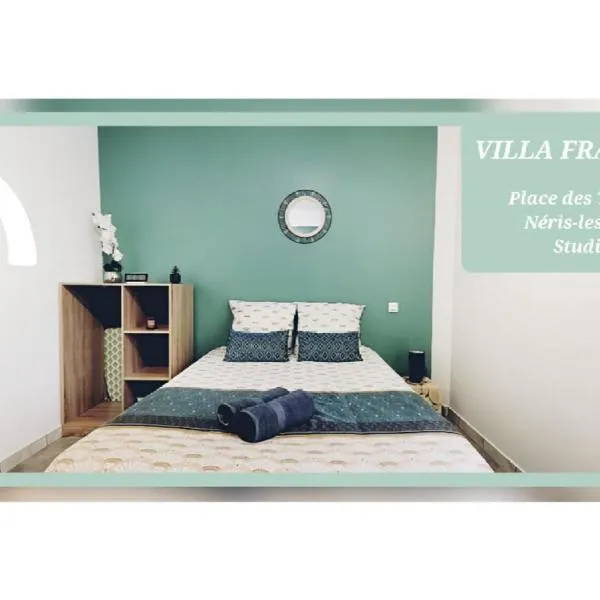 Villa François - superbe T1 - D au pied des Thermes de Néris - Wifi avec fibre，位于内里莱班的酒店