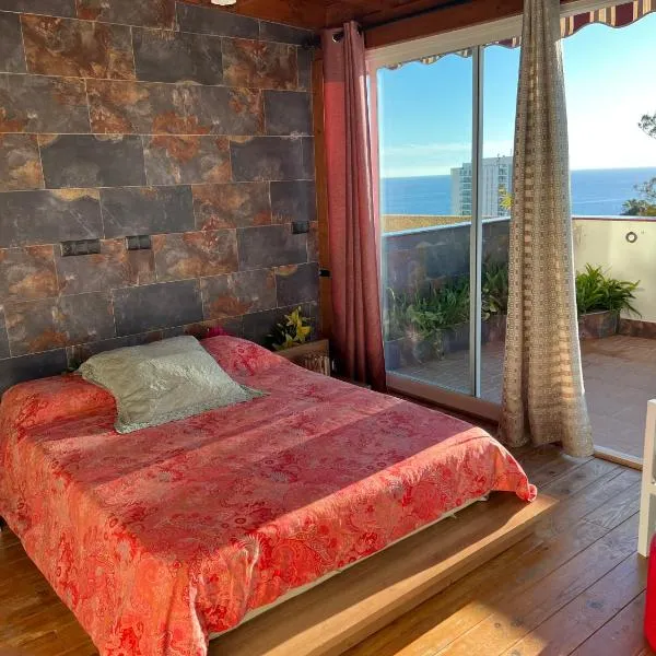 Duplex de lujo en la playa , jacuzzy, piscina, chimenea y padel，位于贝纳尔马德纳的酒店
