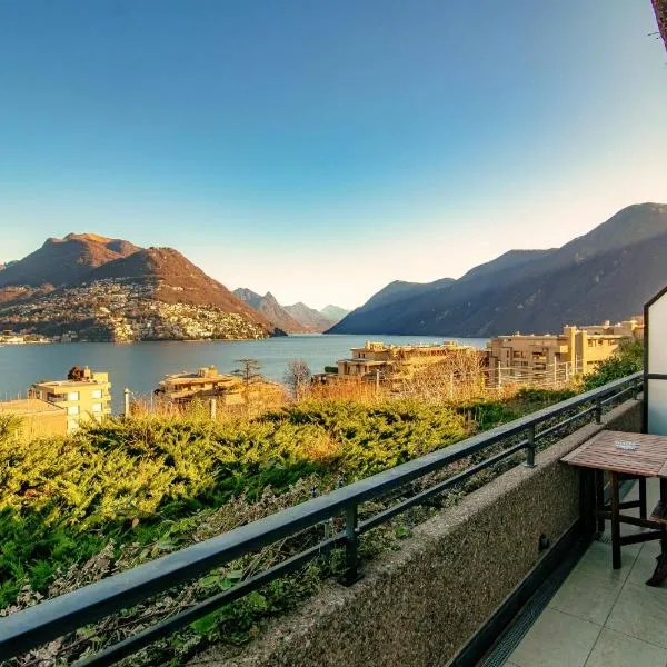 Paradise by Quokka 360 - Apartment with Views over the Gulf of Lugano，位于帕拉迪索的酒店