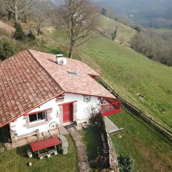 Cozy Home In Bidarray With House A Mountain View，位于比达莱的酒店